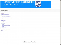 sportverein-sauensiek.de Webseite Vorschau