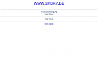 spory.de Webseite Vorschau