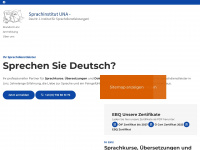 sprachinstitut-una.at Webseite Vorschau