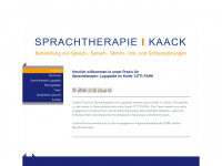 sprachtherapie-kaack.de Webseite Vorschau