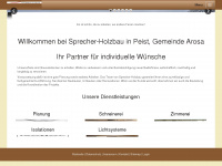 sprecher-holz.ch Webseite Vorschau