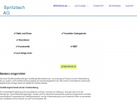 spritztech.ch Webseite Vorschau