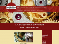 spuehler-uhren.ch Webseite Vorschau