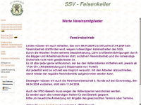 ssv-felsenkeller.at Webseite Vorschau