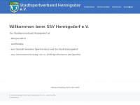 ssv-hennigsdorf.de Webseite Vorschau