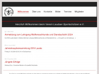 ssv-lauda.de Webseite Vorschau
