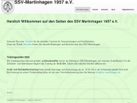 ssv-martinhagen.de Webseite Vorschau