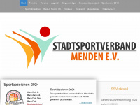 ssv-menden.de Webseite Vorschau