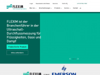 flexim.com Webseite Vorschau