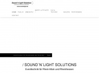 soundnlight.de Webseite Vorschau