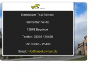 beeskow-taxi.de Webseite Vorschau