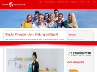 stader-privatschule.de Webseite Vorschau
