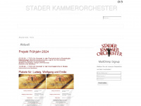 stader-kammerorchester.de Webseite Vorschau