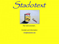 stadotext.de Webseite Vorschau