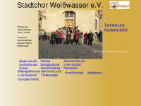 stadtchor-wsw.de Webseite Vorschau