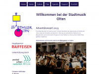 stadtmusik-olten.ch Webseite Vorschau