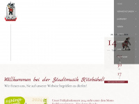 stadtmusikkitzbuehel.at Webseite Vorschau
