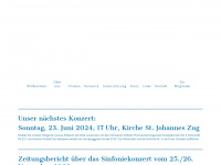 stadtorchesterzug.ch Webseite Vorschau
