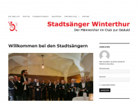 stadtsaenger.ch Webseite Vorschau