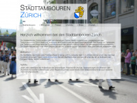 stadttambouren-zh.ch Webseite Vorschau