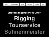 stagebox.de Webseite Vorschau