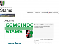 stams.co.at Webseite Vorschau