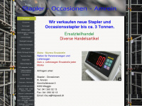 stapler-occasionen.ch Webseite Vorschau