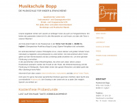 musikschule-bopp.de Webseite Vorschau