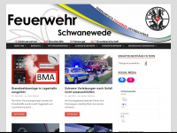 feuerwehr-schwanewede.de Webseite Vorschau