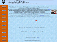 hintzen-antik.de Webseite Vorschau