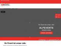 alpevents.com Webseite Vorschau
