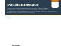 sportschule.bundeswehr.de Webseite Vorschau
