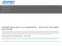 stauber-metallbau.ch Webseite Vorschau