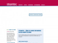 steamtec.at Webseite Vorschau