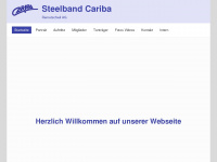 steelband-cariba.ch Webseite Vorschau