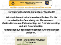 steinacher-chor.at Webseite Vorschau