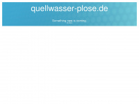 quellwasser-plose.de Webseite Vorschau