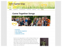 come-together-songs.de Webseite Vorschau