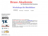 brass-akademie.de Webseite Vorschau