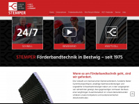 stemper-foerderbandtechnik.de Webseite Vorschau