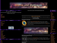 sterne-weltraum.de Webseite Vorschau