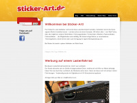 sticker-art.de Webseite Vorschau