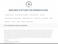stiftung-dermatologie.de Webseite Vorschau