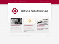stiftung-kulturfoerderung.de Webseite Vorschau