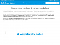 stiftung-wasser.de Webseite Vorschau