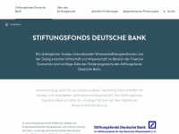stiftungsfonds-deutsche-bank.de Webseite Vorschau