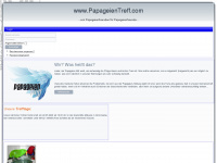 papageientreff.com Webseite Vorschau