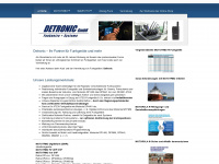 detronic.eu Webseite Vorschau