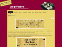stolpersteine-gelnhausen.de Webseite Vorschau
