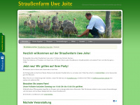 straussenfarm-joite.de Webseite Vorschau